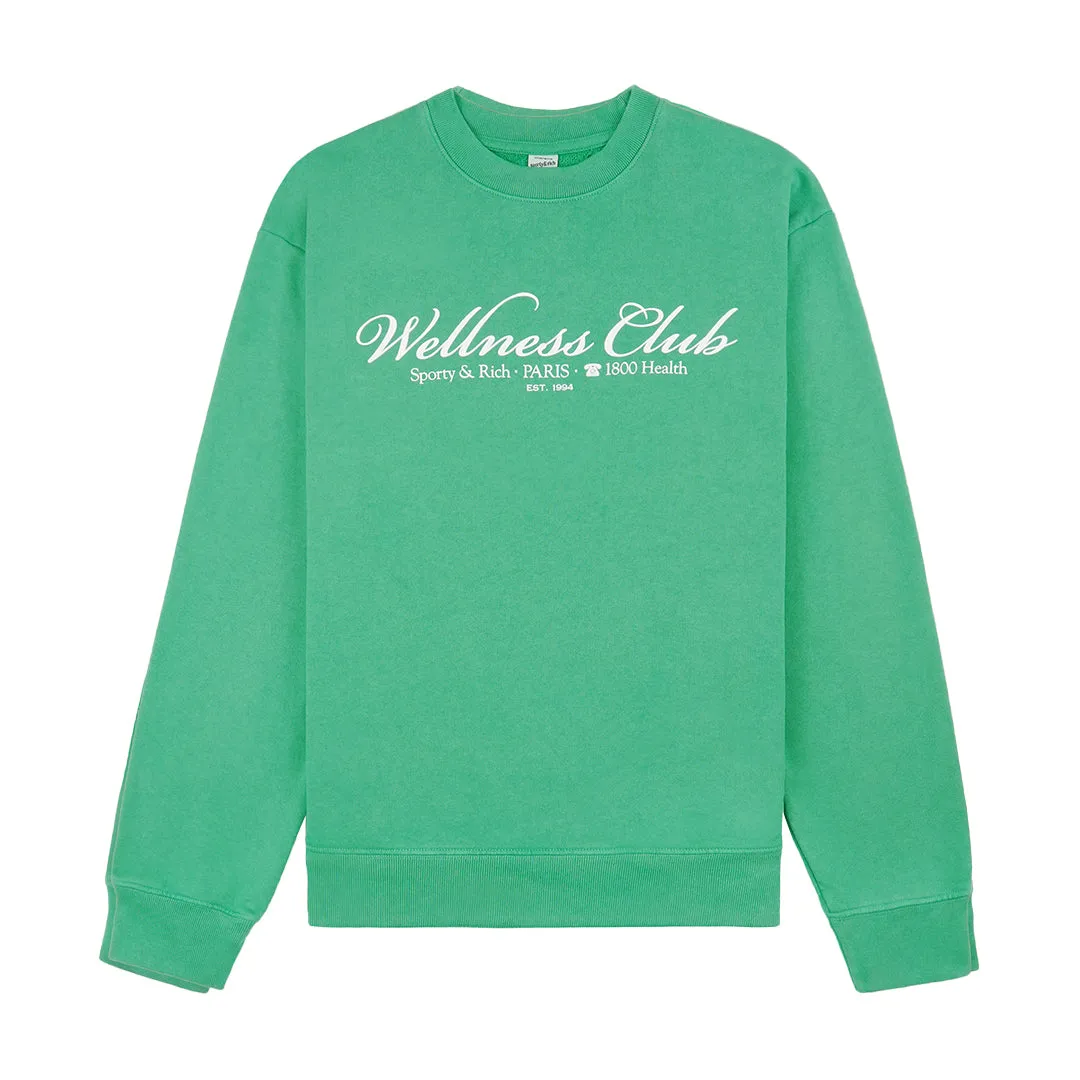1800 Health Crewneck Verde/White