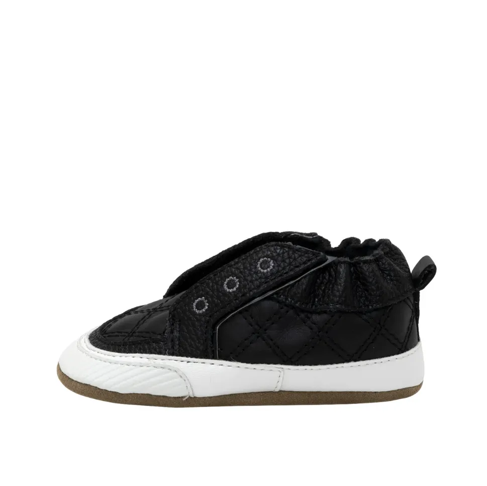 Black Stylish Steve Quilted Shoes
