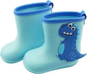Rain Boots Toddler Boy New Toddler Kids Children Rain Boots Boys Girls Baby Cartoon Animals Waterproof (A, 4-4.5 Years)