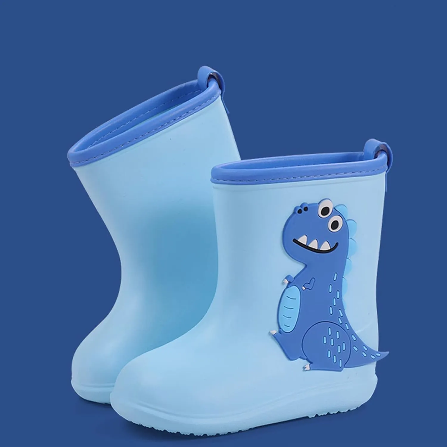 Rain Boots Toddler Boy New Toddler Kids Children Rain Boots Boys Girls Baby Cartoon Animals Waterproof (A, 4-4.5 Years)
