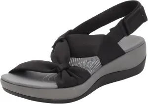 Womens Strappy Low Platform Sandals Orthopedic Comfortable Wide Width Arch Support Open Toe Breathable Summer Bow Adjustable Sandal Beach Walking Shoes